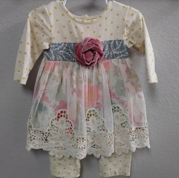 12m Peaches n Cream Lace Rose - Picture 1 of 3